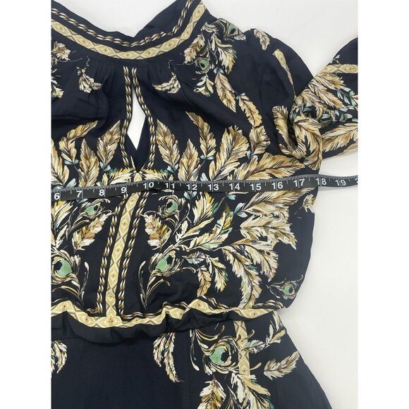 REISS Maria Mini Silk Dress Blue Sz 0 EU 32 Designer Party Wedding Pleated Lux - Picture 8 of 9